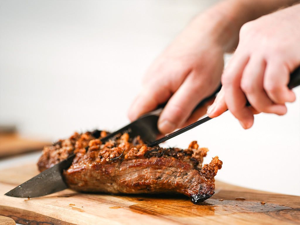 VIDLIČKA NA MĚSO + NŮŽ NA KRÁJENÍ BALENÍ - 6