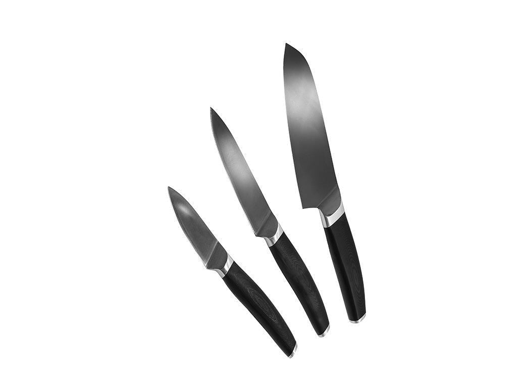 3-DÍLNÁ SADA NOŽŮ SANTOKU, UNIVERZÁLNÍ A LOUPOVACÍ - 1
